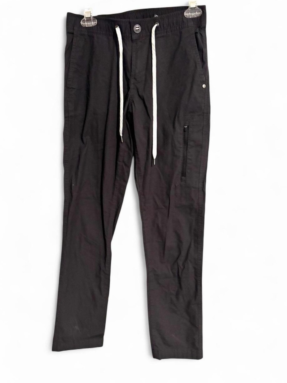 Vuori Grey Ripstop Pants with White Drawcord
